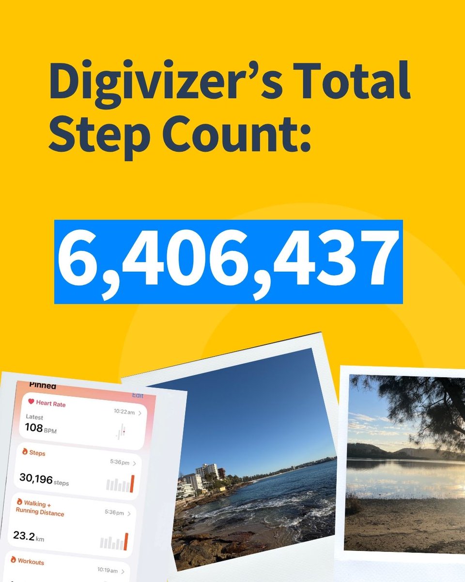 Digivizer's tweet image. We smashed our record! 👣

Team Digivizer delivered 6,406,437 steps in #STEPtember (up from 5.2M last year!) 

👏 Top steppers:
🏆 Hugo: 562,075
🥈 Malyn: 531,351
🥉 Emma: 441,784
👟 Team “Walkaholics”: 1,157,906

All for a great cause 💙

#Digivizer
