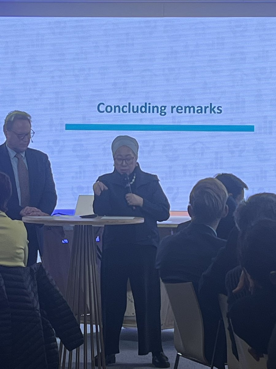 Ambassador Jemilah Mahmood summarises some of key takeaways of #GrandBargain meeting include need to rally together to strengthen Nat Ref Grps and for donors to further advance coordination and risk-sharing + need to find better wwys to make politicians feel good