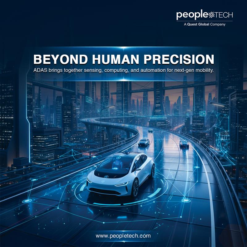 PeopleTechInc's tweet image. Beyond Human Precision!
ADAS unites sensing, computing, and automation to power next-gen mobility.
Experience smarter, safer, and more adaptive driving with People Tech Group.

#ADAS #SmartDriving #AutomotiveTech #Innovation #PeopleTechGroup