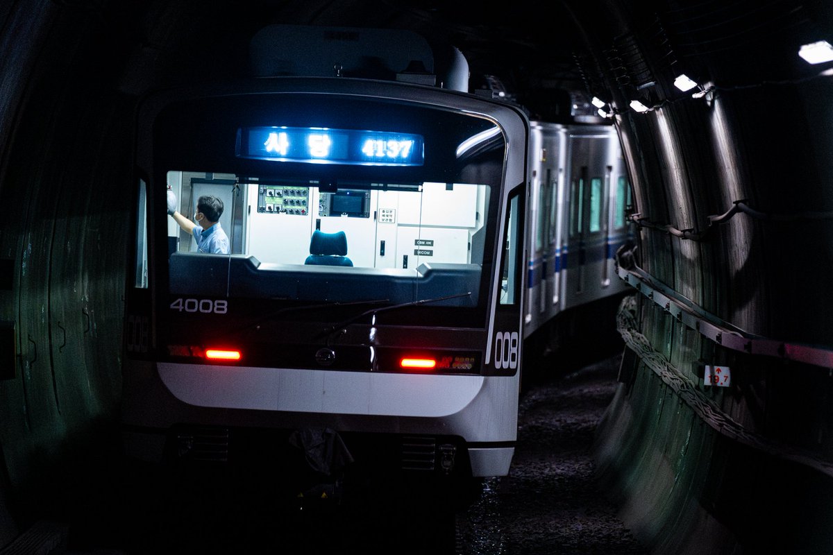 【値下げしました】韓国　鉄道　地下鉄　ソウル交通公社　4000系　側面方向幕 ソウル地下鉄4号線