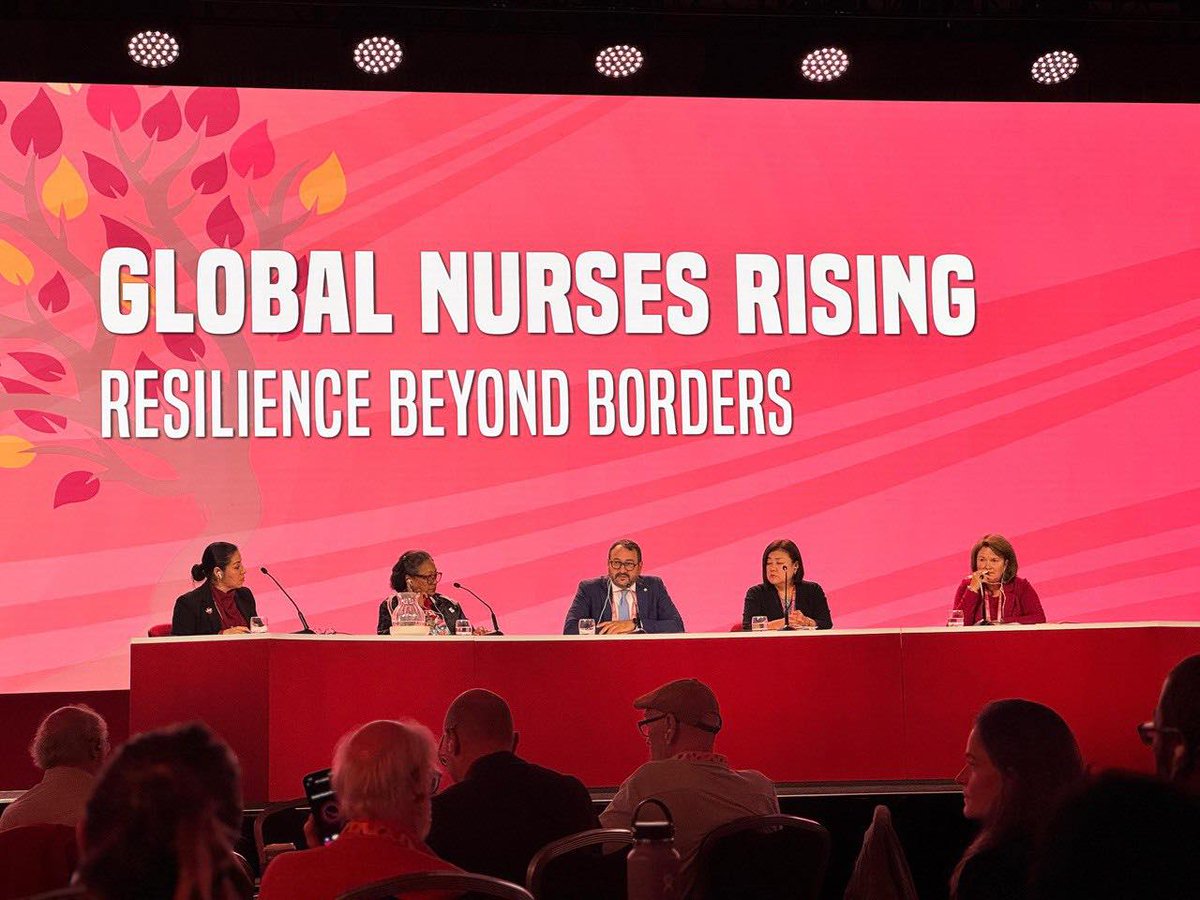 La voce del #Nursind sul palcoscenico mondiale del Congresso 2025 del <a href="/GlobalNursesU/">Global Nurses United</a>. L'intervento del segretario nazionale Bottega sui problemi della #sanità e degli #infermieri in Italia e le battaglie che il sindacato mette in campo #GNSA25