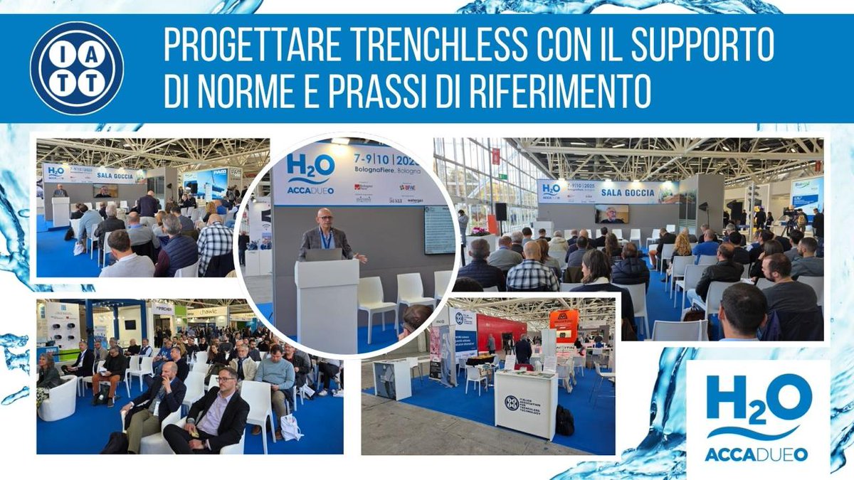 Grande partecipazione oggi a Bologna Fiere per il convegno IATT nell'ambito di Accadueo! L'interesse per il no dig è sempre più forte tra tecnici, progettisti e specialisti dei servizi pubblici a rete