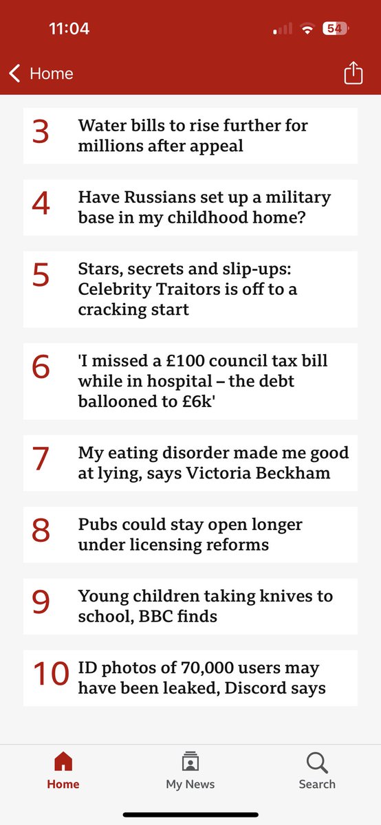 dcosta72's tweet photo. That #8 on the most viewed on the #BBCNews is about pubs being open longer hours and no mention of the cancellation of IB program funding in state schools across the UK anywhere on the -paid for- BBC tells me all I need to know about labour’s agenda and how shameful the BBC is. https://t.co/4k40Vzgfgd