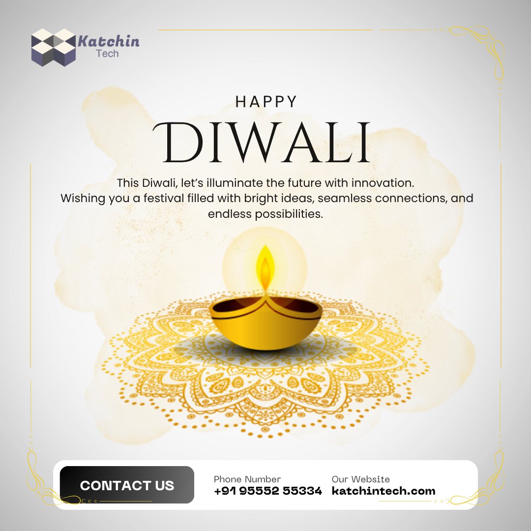 Katchin_tech's tweet image. This Diwali, let’s light up innovation together! At Katchin Tech, we code brighter futures one spark at a time. katchintech.com #happydiwali #katchintech #techinnovation #festiveseason #digitalindia #lightupwithtech