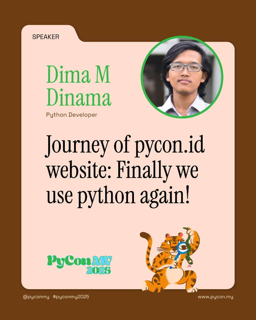 Meet your guide: Dima Dinama 

🎯 Built computer vision systems for Indonesia's elections
👥 Former Lead Coordinator of @BandungPython
🔧 Mechatronics engineer turned community builder

He's led teams from voting booths to Python communities!