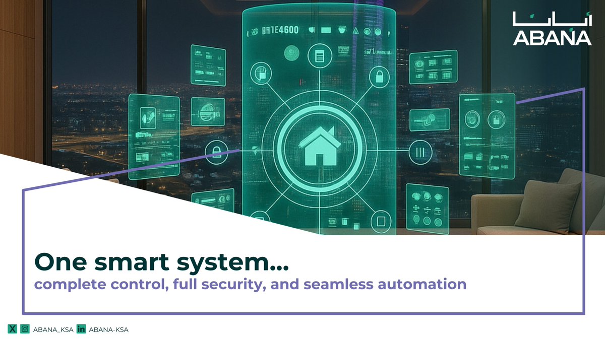 ABANA_KSA's tweet image. A safe, connected, and easily controllable home all at your fingertips..

#smart_home