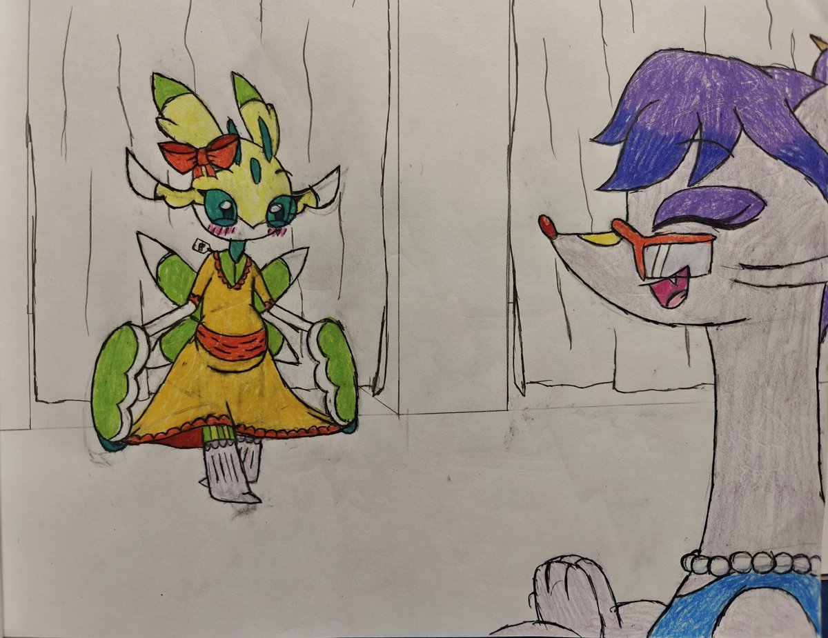 Someguy458's tweet image. A sequel to yesterday's piece! Mustard goes to the mall with her crush, all the while with a question on her mind.

FurAffinity: furaffinity.net/view/62569537/

DeviantArt: deviantart.com/someguy458/art…

#lurantis #mienshao #pregnant #pokemon #pregnantart