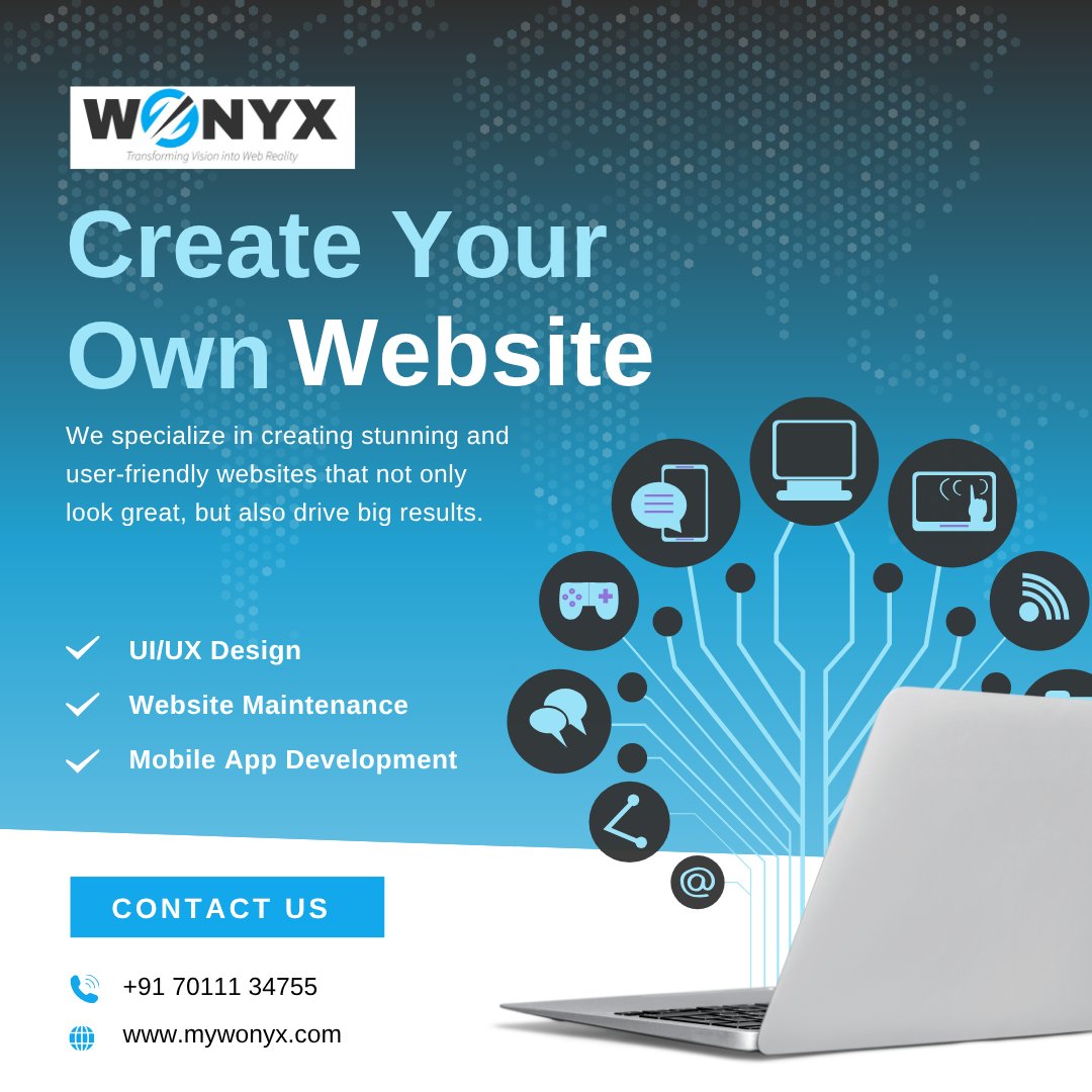 WonyxItsolution's tweet image. 🌐 Your business deserves more than just a #website — it deserves a digital identity!
At #WonyxITSolution, we create industry-specific, #SEO-friendly websites that help you stand out and grow online.
🌐 mywonyx.com/web-design-aus…
📞 Call us at +91 70111 34755
.
#WebDevelopment