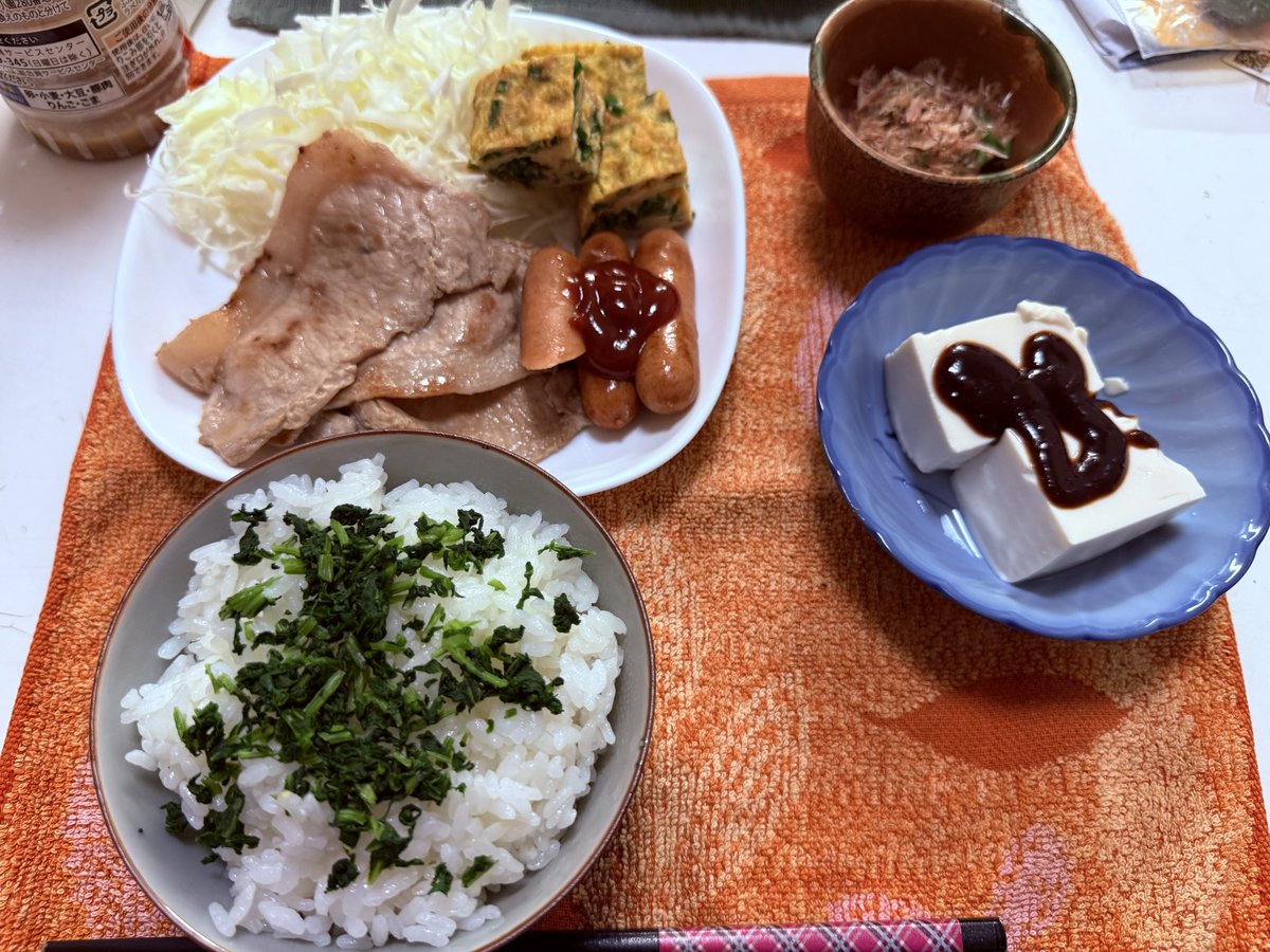 今日の晩御飯🍚