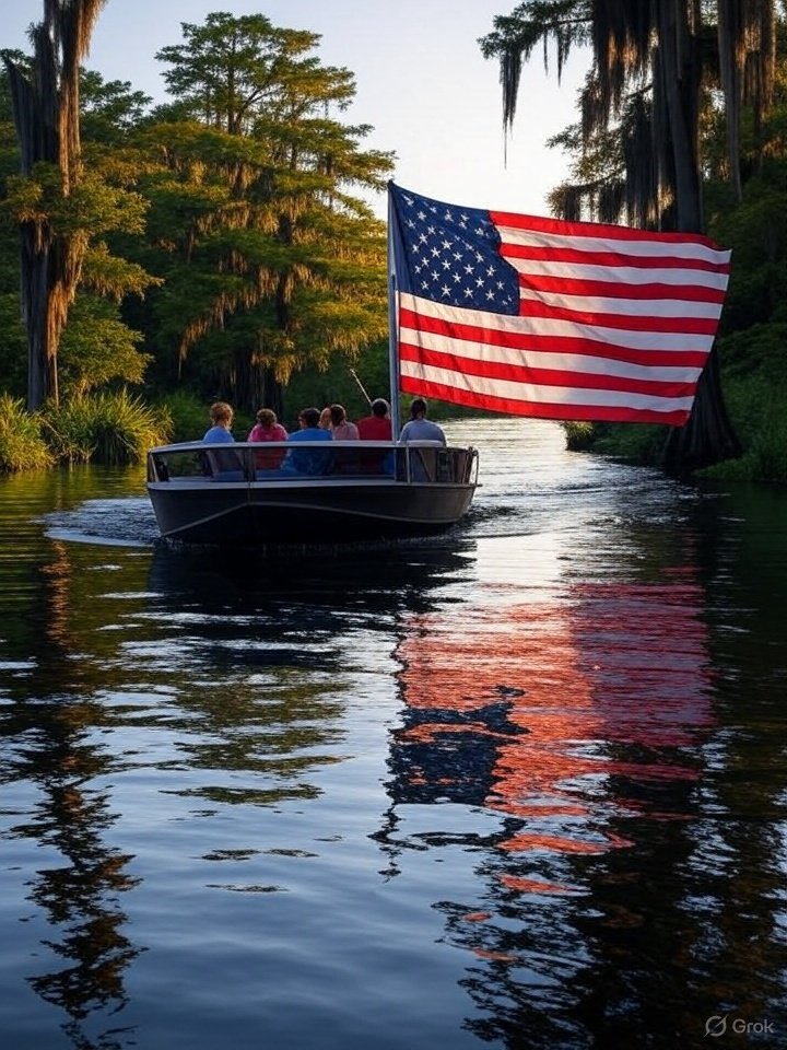 God bless America and!! God bless the bayou 🇺🇲🇺🇲🇺🇲🇺🇲✝️⚜️