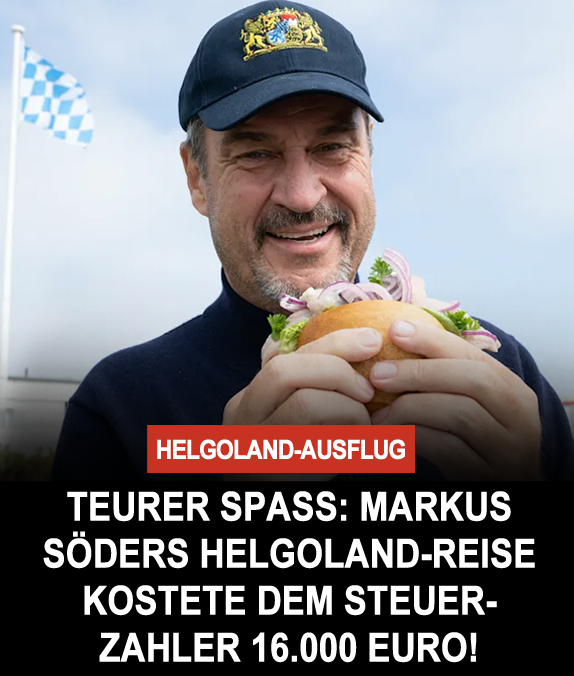 DirtyHarry_tv's tweet photo. Markus  Söder gönnte sich einen Besuch auf Helgoland – inklusive  Katamaranfahrt, Trachtenverein und Fototerminen. Der Spaß kostete die  bayerischen Steuerzahler rund 16.000 Euro. Während in Bayern Wohnungen  fehlen und Bürger jeden Cent umdrehen, lässt sich der Ministerpräsident  auf einer Nordseeinsel feiern. 

Kritiker  sprechen von Selbstinszenierung, PR-Show und völliger Realitätsferne. Dass Schleswig-Holsteins Regierung nicht einmal eingebunden war, macht  den Ausflug noch absurder.