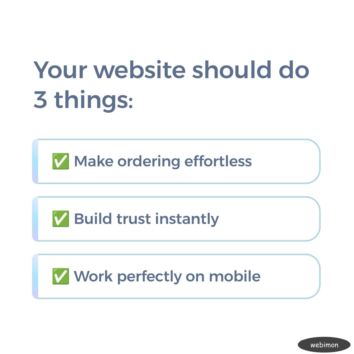 webimon's tweet image. Your café’s website isn’t your menu — it’s your sales machine. ☕

Most cafés only show food instead of selling it online.

We redesigned one local café site → +320% online orders in 30 days.

Good design looks nice.
 Smart design sells. #WebDesign #CafeBusiness
