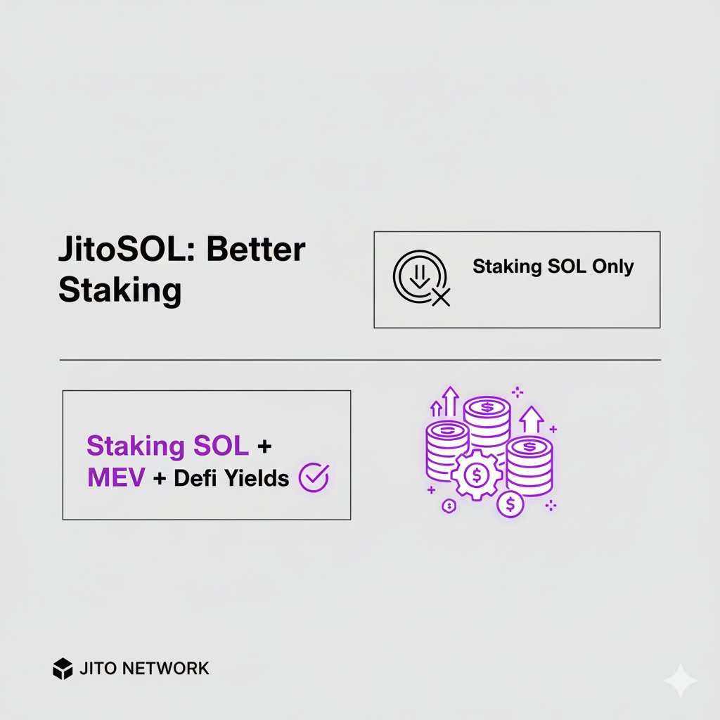 gbadebo_isaac1's tweet image. The JitoSOL DeFi Power-Up: Stacking Yields on Solana

Better SOL is here
Tired of just staking?
Meet JitoSOL, the #1 LST on Solana.
Earn staking rewards + MEV yield — automatically.
That’s just the start 👇
@jito_sol | #SolanaDeFi #LSTs #JitoSOL