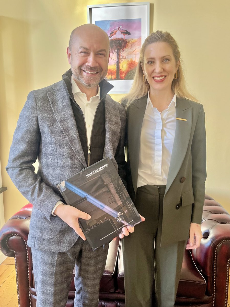 🇺🇦🇲🇩🇸🇪 Great meeting with my friend, Moldova’s Ambassador to Sweden <a href="/viorelursu_md/">Viorel Ursu</a>. On his desk — “Relentless Courage” with Azovstal on the cover. He got it from <a href="/OMarkarova/">Oksana Markarova</a> in DC, where supporting Ukraine was his priority. We’ll keep that spirit in Stockholm.