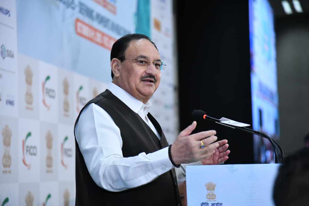 JPNadda's tweet image. Addressed the FICCI HEAL 2025 in New Delhi today. FICCI HEAL serves as an important platform that brings together experts, policymakers, and industry leaders to shape the future of India’s healthcare ecosystem.

From strengthening maternal and child healthcare to ensuring…