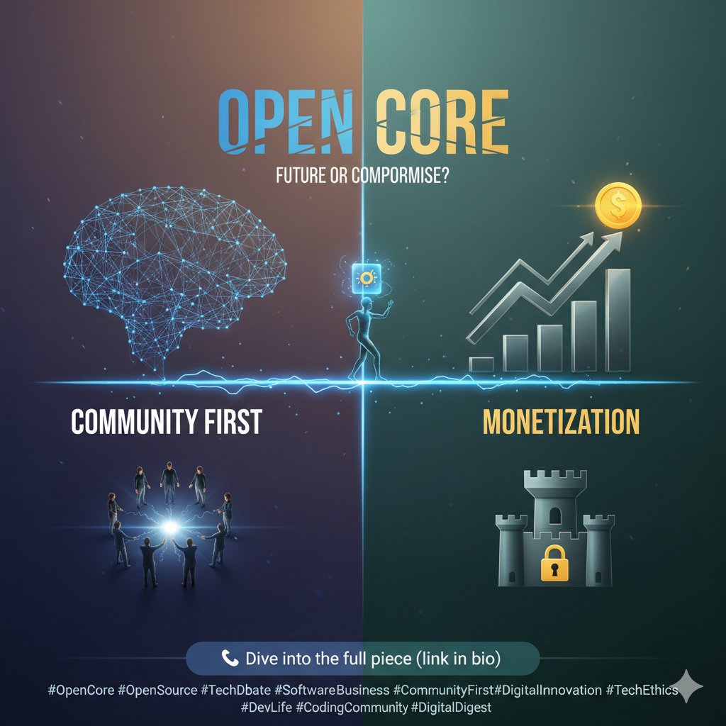 digitaldigest_m's tweet image. Can open-core software balance open-source ideals with business goals — or is it a compromise too far? 🤔

Dive into the full story: digitaldigest.com/open-core-deba…

#OpenCore #OpenSource #TechDebate #DigitalInnovation #SoftwareBusiness