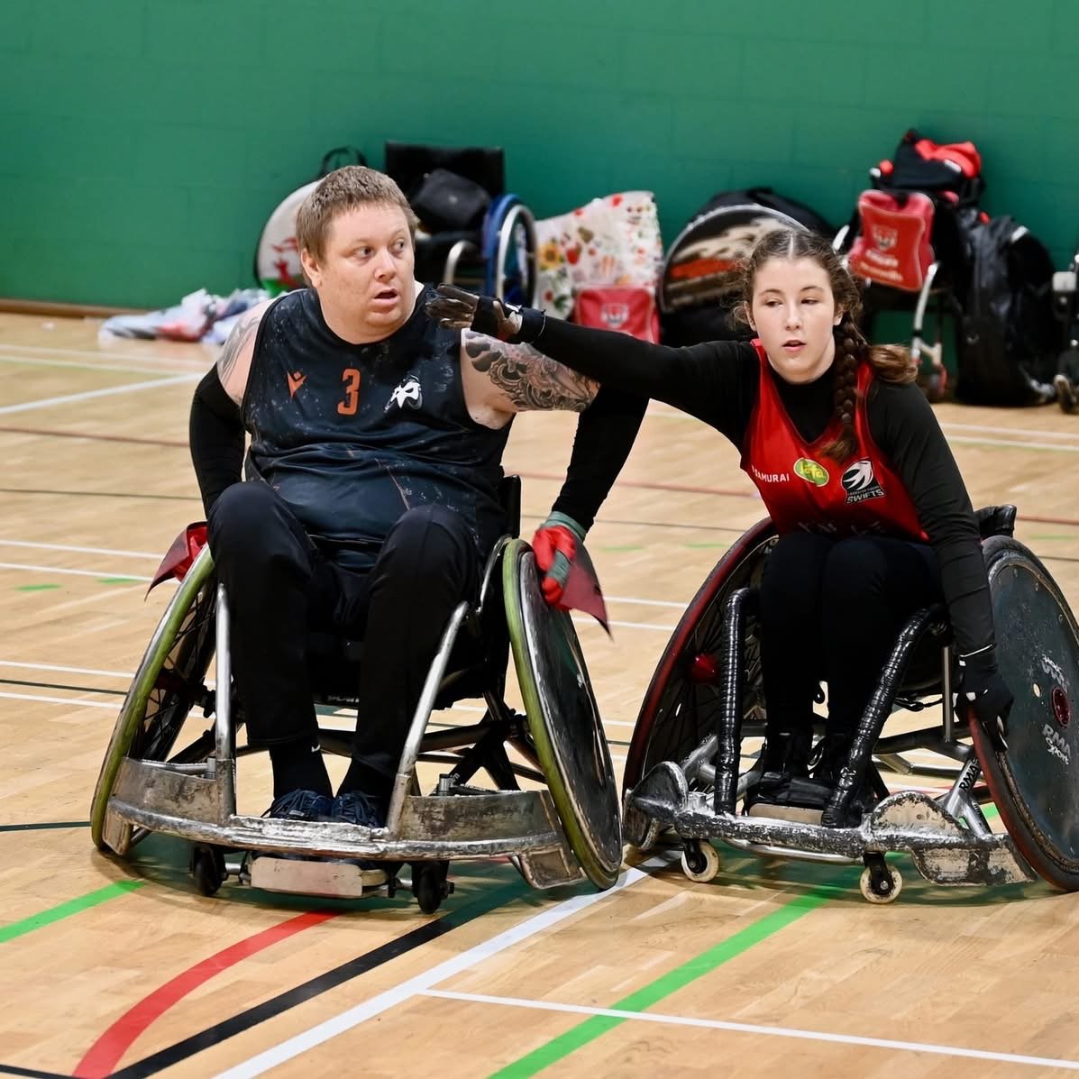 Another hard fought tournament for <a href="/ospreyswheelch1/">Ospreys Wheelchair Rugby</a> in Stoke Mandeville last weekend 💪

With a few players missing, the team had to band together, but still put out some strong performances in the circumstances 👊

#OurBloodIsBlack