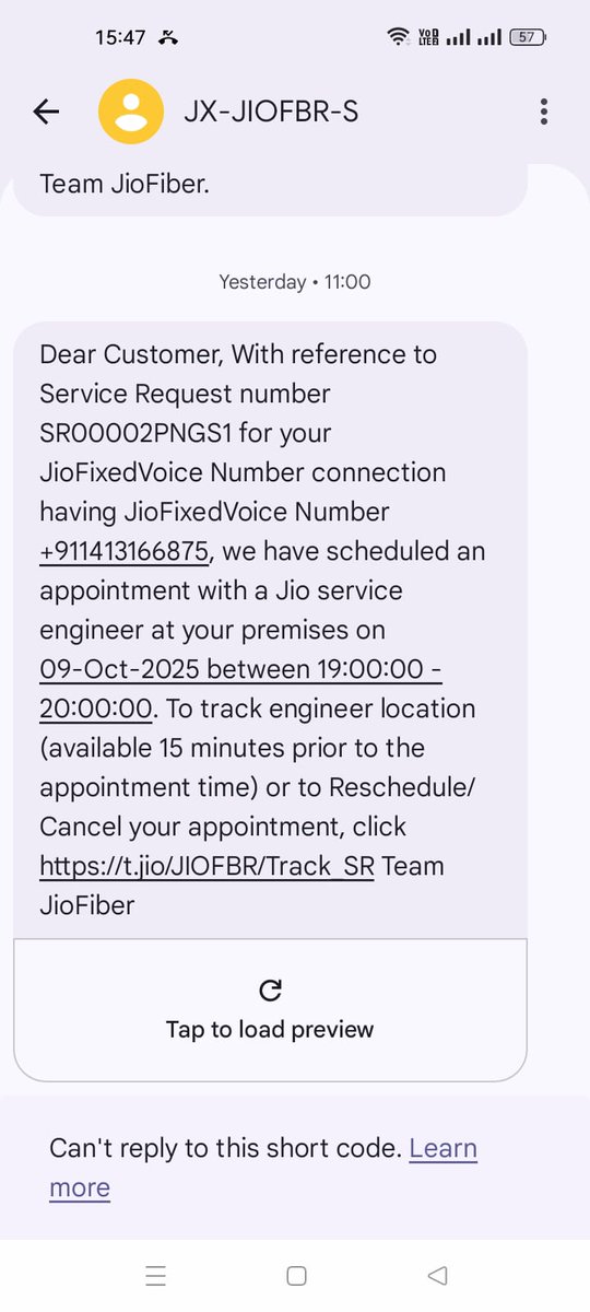 We have been experiencing frequent service interruptions with our <a href="/reliancejio/">Reliance Jio</a> broadband connection. The Wi-Fi was non-functional for 6 days during from last five days in main city vashali nagar jaipur and issue with internet not working <a href="/JioCare/">JioCare</a> <a href="/_MukeshAmbani/">Mukesh Ambani</a> <a href="/reliancejio/">Reliance Jio</a>
