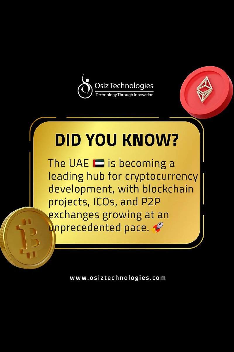harpe50398's tweet image. 💡 Did you know?
The UAE is becoming a leading hub for cryptocurrency development, with blockchain projects, ICOs, and P2P exchanges growing at an unprecedented pace.Start your journey 👉
osiztechnologies.com/cryptocurrency…
#CryptoCurrencyDevelopment #BlockchainUAE #ICODevelopment