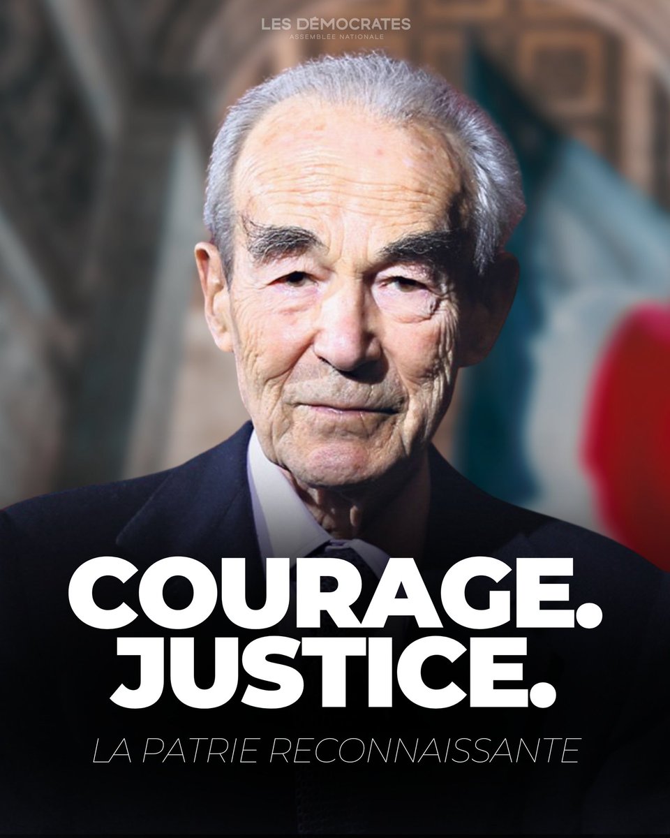 🇫🇷 Robert #Badinter entre au #Pantheon ce soir : la victoire de l'humanisme, de la justice et de l'État de droit ⚖️
Respect et éternelle reconnaissance à une grande conscience de la France 🕊️
#Abolition #peinedemort #Justice
