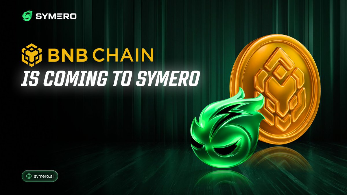 SYMERO_AI's tweet photo. BNBChain Is Coming to https://t.co/53W0rrvll6!

We’re expanding the frontier - after Solana and Ethereum, @BNBChain will soon be officially integrated into the SYMERO App.

All your favorite features - Trending, Trenches, Sniper, CopyTrade...  will be fully BNB Chain compatible!

It's #BNB meme szn! 👀