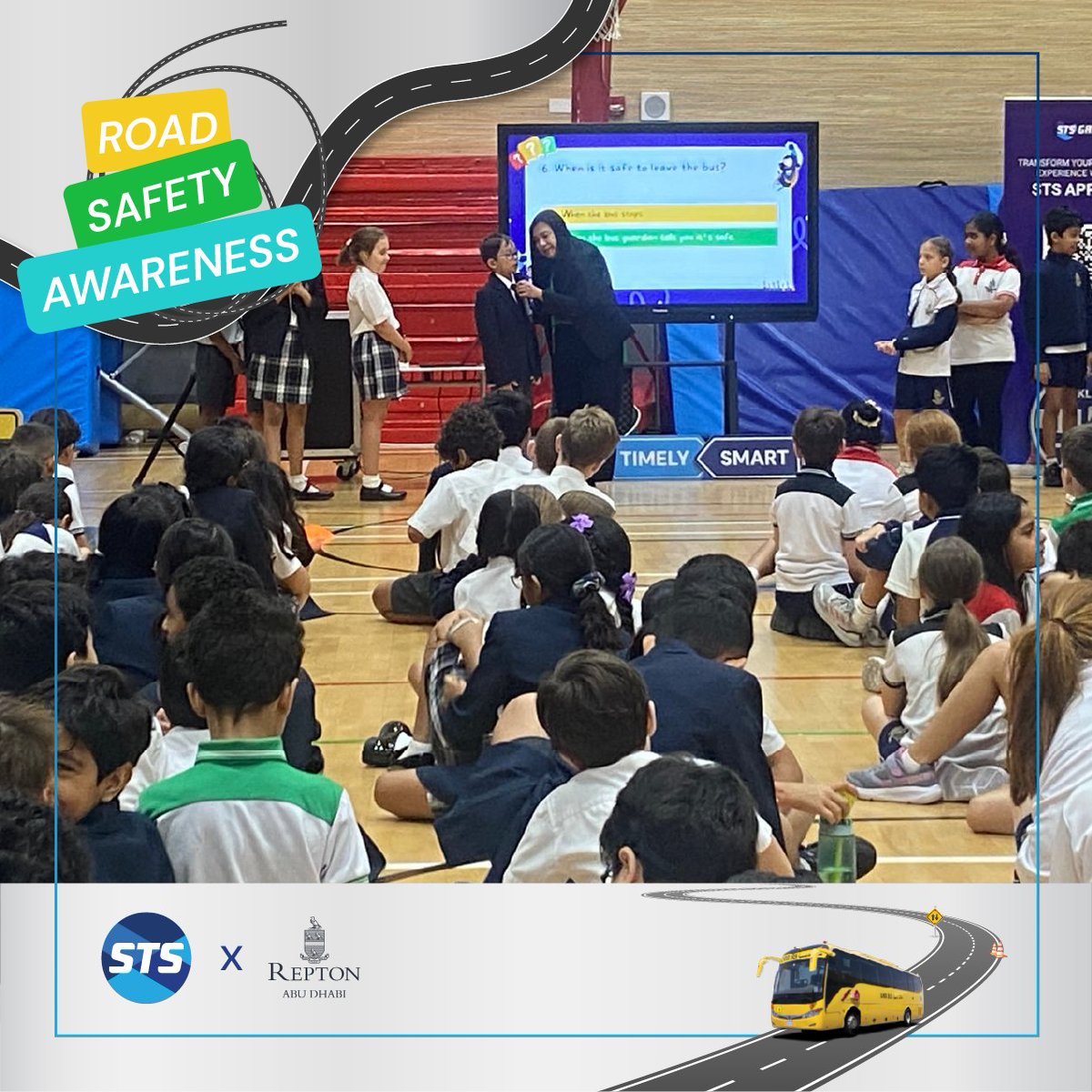 sts_gcc's tweet image. Safety starts with awareness. 🚦✨ We were proud to bring our Road Safety Awareness Campaign to Repton School Abu Dhabi - Fry Campus, helping students learn how to make every journey a safe one. 🚍💛
#STSGroup #SchoolTransport #CommunityEngagement #ReptonSchoolAbuDhabiFryCampus…