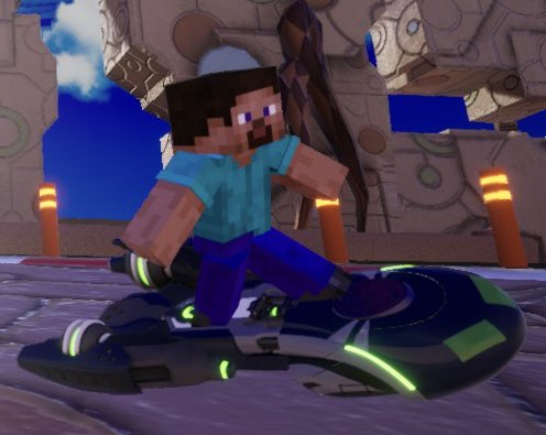 Me with my Phantom Rider
 #sonicracingcrossworlds #Minecraft