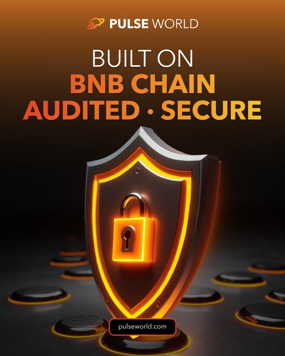 🔒 Security first: Pulse World smart contracts = audited + powered by #BNBChain. Details 👉 info.pulseworld.com/xpl-economy/pu…

#PulseWorld #Security #Web3