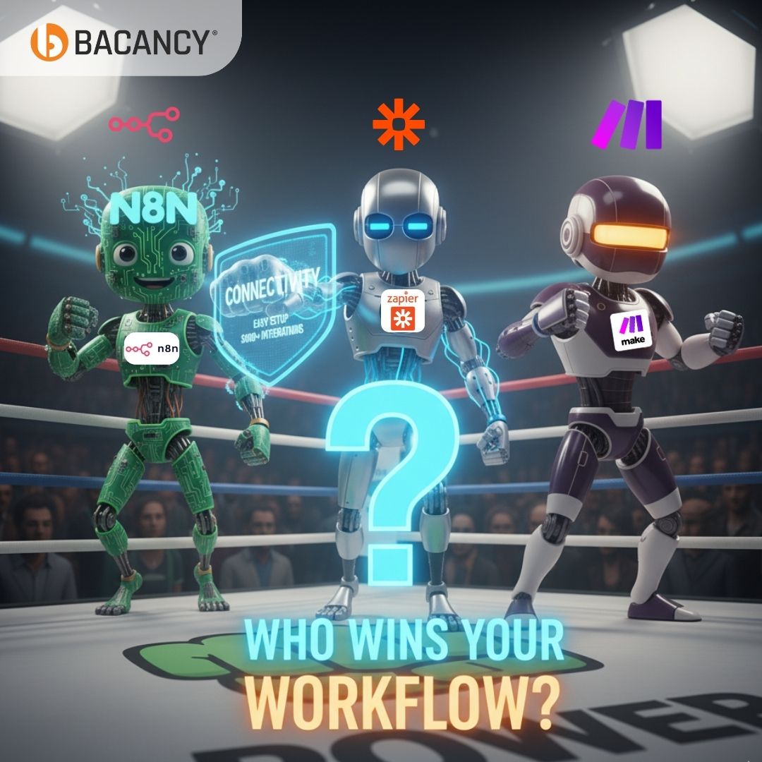 BacancyTech's tweet image. 𝐀𝐮𝐭𝐨𝐦𝐚𝐭𝐢𝐨𝐧 𝐒𝐦𝐚𝐜𝐤𝐝𝐨𝐰𝐧!
Three giants enter. One workflow champion emerges. 𝘞𝘩𝘰’𝘴 𝘺𝘰𝘶𝘳 𝘱𝘪𝘤𝘬?
@n8n_io – The flexible open-source wizard
@zapier – Fast, reliable, ready-to-go
Make – Visual automation genius
Discover the full showdown and see which…