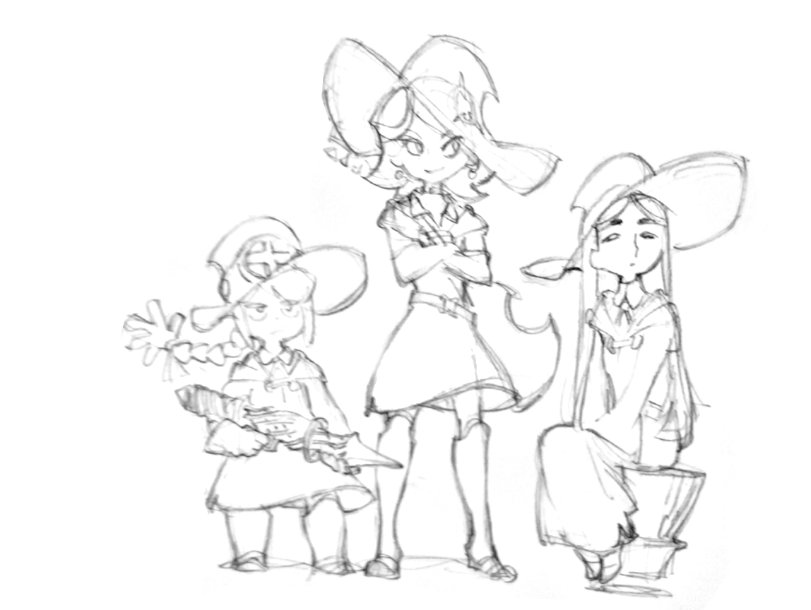 Alcor_MX's tweet photo. So today is the tenth anniversary of Little Witch Academia The Enchanted Parade, thus it means it has been 10 years since Amanda, Constanze and Jasminka debuted in the franchise.
Feeling old yet?

#LWA_jp https://t.co/X8f4k0LoPx