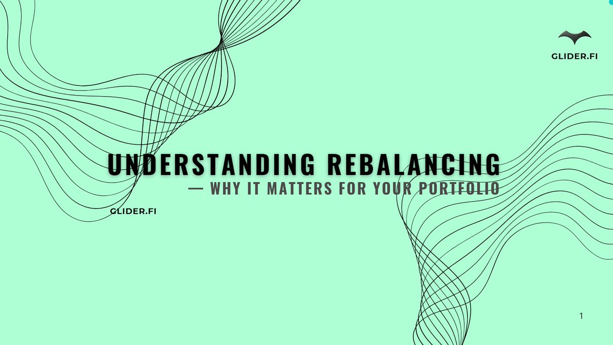 bukanmuntod's tweet photo. <1/7>🦇Understanding Rebalancing — Why it matters for your portfolio.

A simple concept that separates smart investors from emotional traders.
Let’s dive in ↓

#SmartFi #GliderFi https://t.co/QlNjzGMEuA