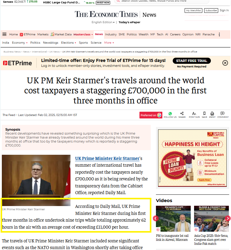 sidd_sharma01's tweet photo. That's our #Besharm #IndianMedia reporting on UK's PM #KeirStarmer's travel spends in India.....

While they dare do it for our own #ParidhanMantri who is always on some or the other #Picnic trying to kill the day!!!

𝐀𝐧𝐝 𝐡𝐨𝐰 𝐦𝐮𝐜𝐡 𝐝𝐢𝐝 𝐔𝐊 𝐏𝐌 𝐒𝐩𝐞𝐧𝐝: For 𝟗 𝐓𝐫𝐢𝐩𝐬 Trips he spent 𝟕.𝟒𝟔 𝐂𝐫𝐨𝐫𝐞 𝐢𝐧 𝐈𝐧𝐝𝐢𝐚𝐧 𝐑𝐮𝐩𝐞𝐞𝐬

Look at how much our #GaribGharKaBeta #ChaiWala spends upon his each international visit.

What does he actually do to spend that much - Hire Indian Diaspora for a Month!!!

#UK #KeirStarmer_TravelCost #UKPM_TravelCost #TravelSpendings #ModiTravelSpends #ModiInternationalTrips #Aashirwad #AdvitiyaBharat #AncientKnowledge #RishiMuniyoKaGyaan