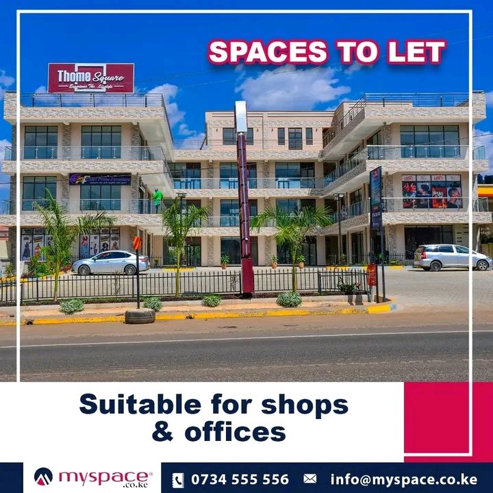 Myspace_Kenya's tweet image. 🏢 Prime Spaces Available for Letting in Thome! 🏢

Looking for the perfect location to set up your business? We have prime spaces available for letting in the highly sought-after area of Thome. 
#thome #shopstolet #spacestolet