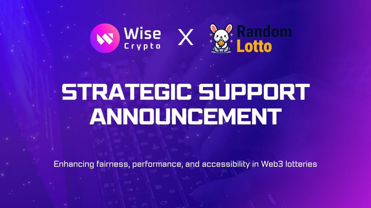 WiseCrypto_'s tweet photo. ๐ Officially backing @Randomlott0, the fair $1 blockchain lottery redefining transparency and trust in Web3.
Wise Crypto stands behind projects driving real decentralization. ๐
#WiseCrypto #RandomLotto
Discover more: https://t.co/cAkkqISkkD https://t.co/qfEhnEuWJr