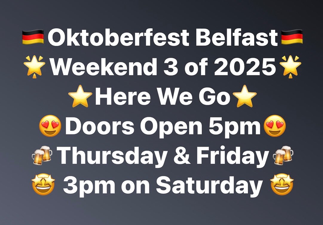 Oktoberfest Belfast (@oktoberfestbel) on Twitter photo 