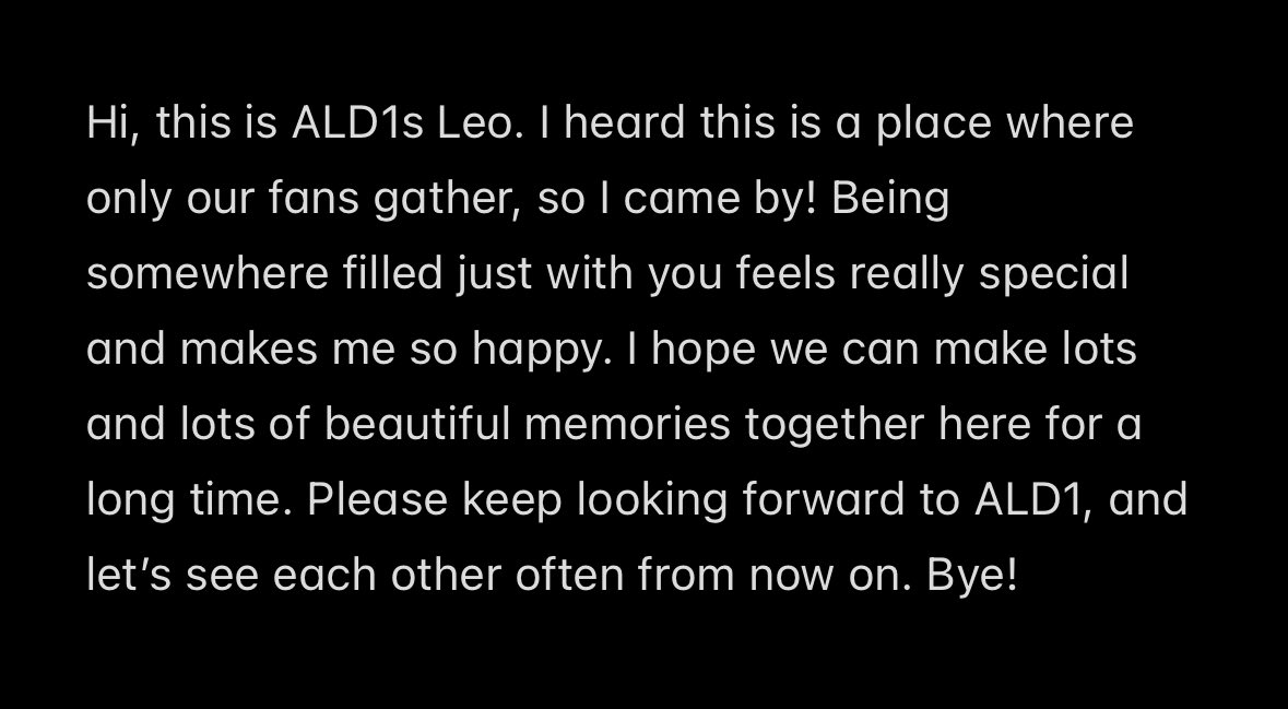 ALD1trans's tweet photo. [251008 Early Bird MS Update]
- Lee Leo https://t.co/0zSAHRwXOr