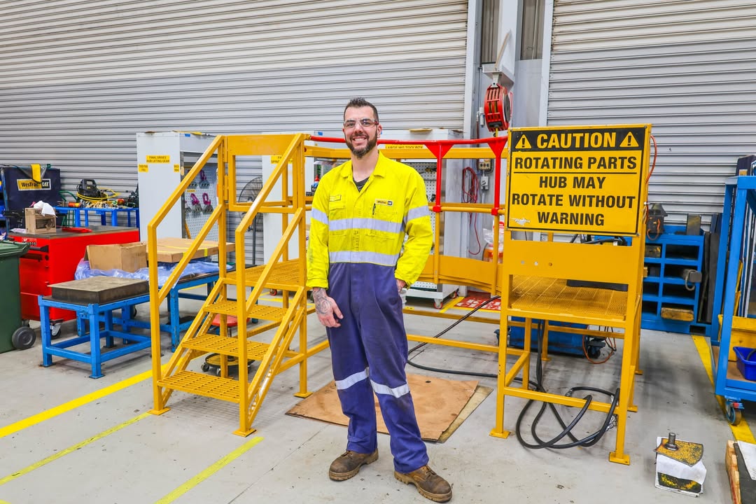 WesTrac_Cat's tweet image. Shoutout to Aaron Green 📣

Our Plant Mechanic &amp;amp; Health &amp;amp; Safety Rep is a finalist in the 2025 #WorkSafe WA WHS Excellence Awards! From upgrading work platforms to mentoring teammates &amp;amp; driving a proactive safety culture, Aaron’s impact at #WesTrac is huge🤞 Aaron wins on 28 Oct!