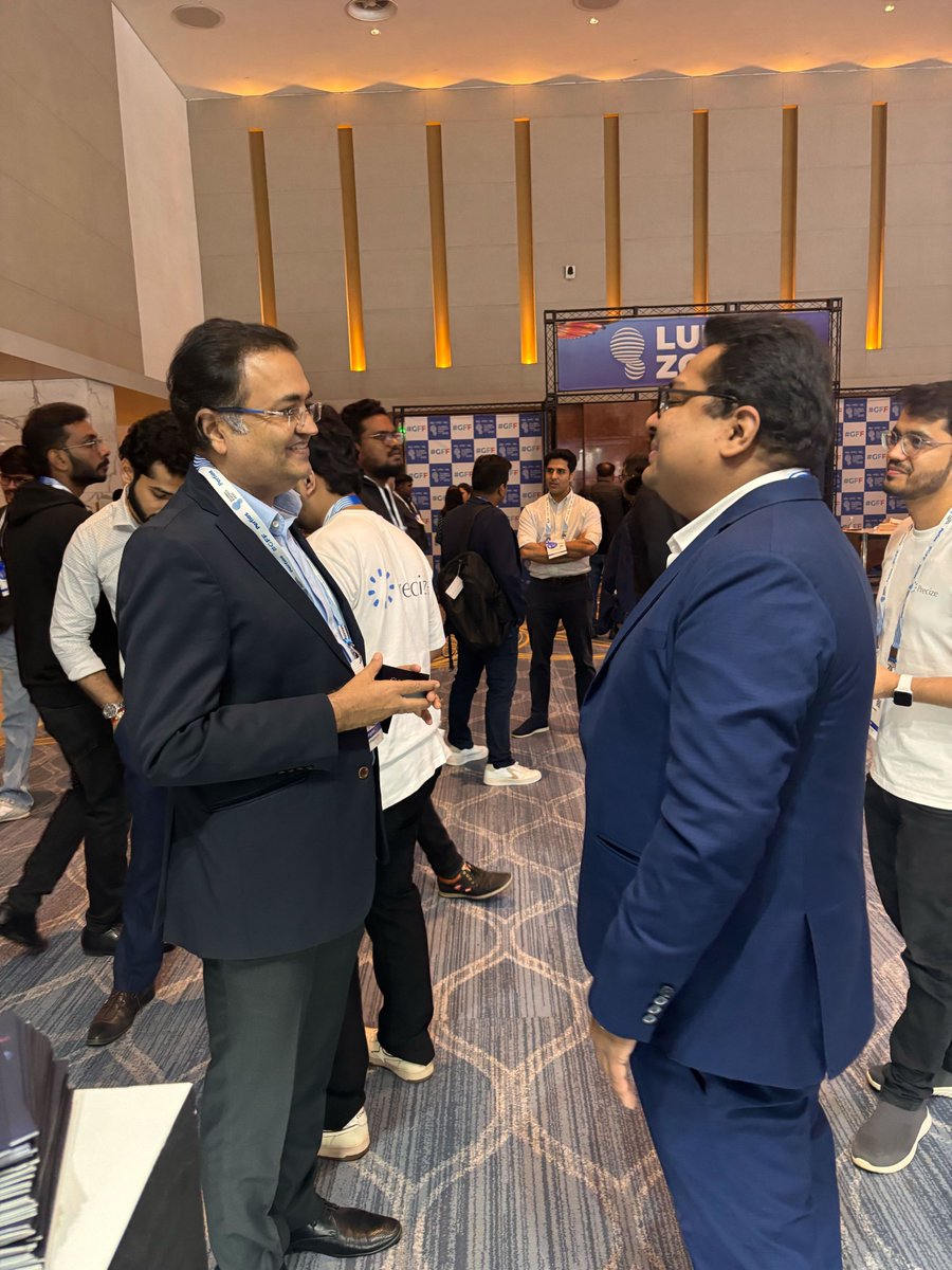 Precize_hq's tweet photo. Some moments from #GFF2025 📷

If you haven’t dropped by yet, now’s your chance to meet the Precize team at Booth JA18, Jasmine Hall 1, Jio World Convention Centre.

Don’t miss it!

#GFF2025 #GlobalFintechFest2025 #JWCC #Precize #Sharemarket #Investing