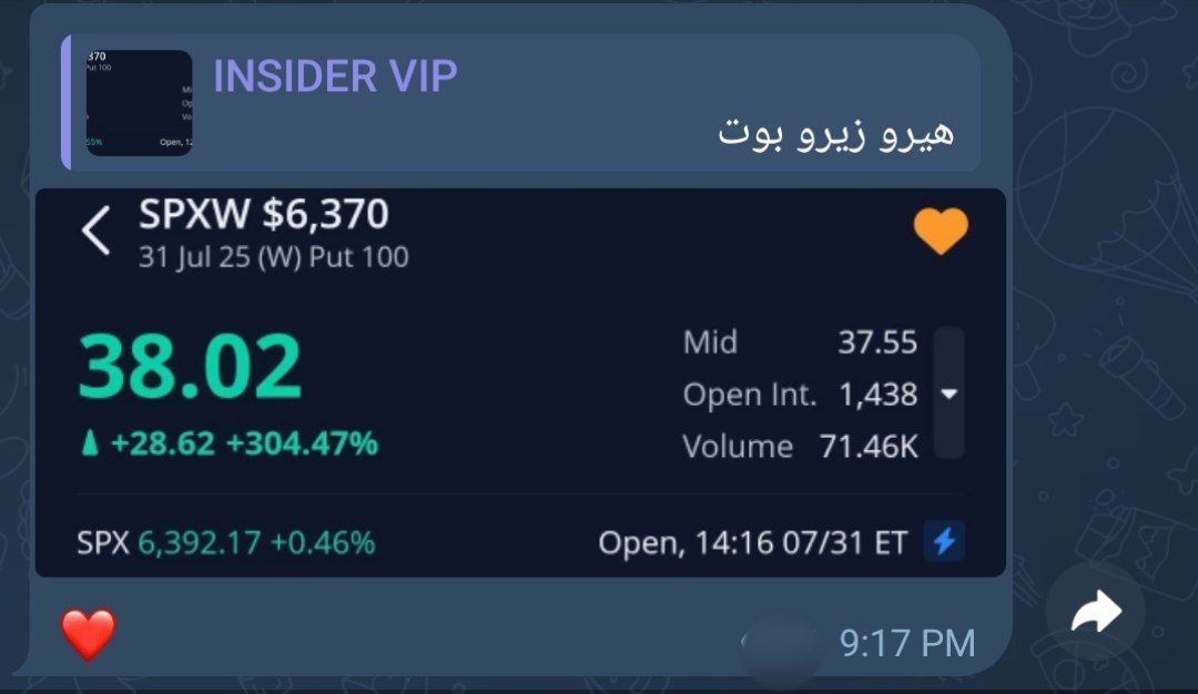 عقد هيرو زيرو على مؤشر سباكس من طرح القناة💚
دبلات ما شاء الله ❤️
#السوق_الامريكي #سباكس