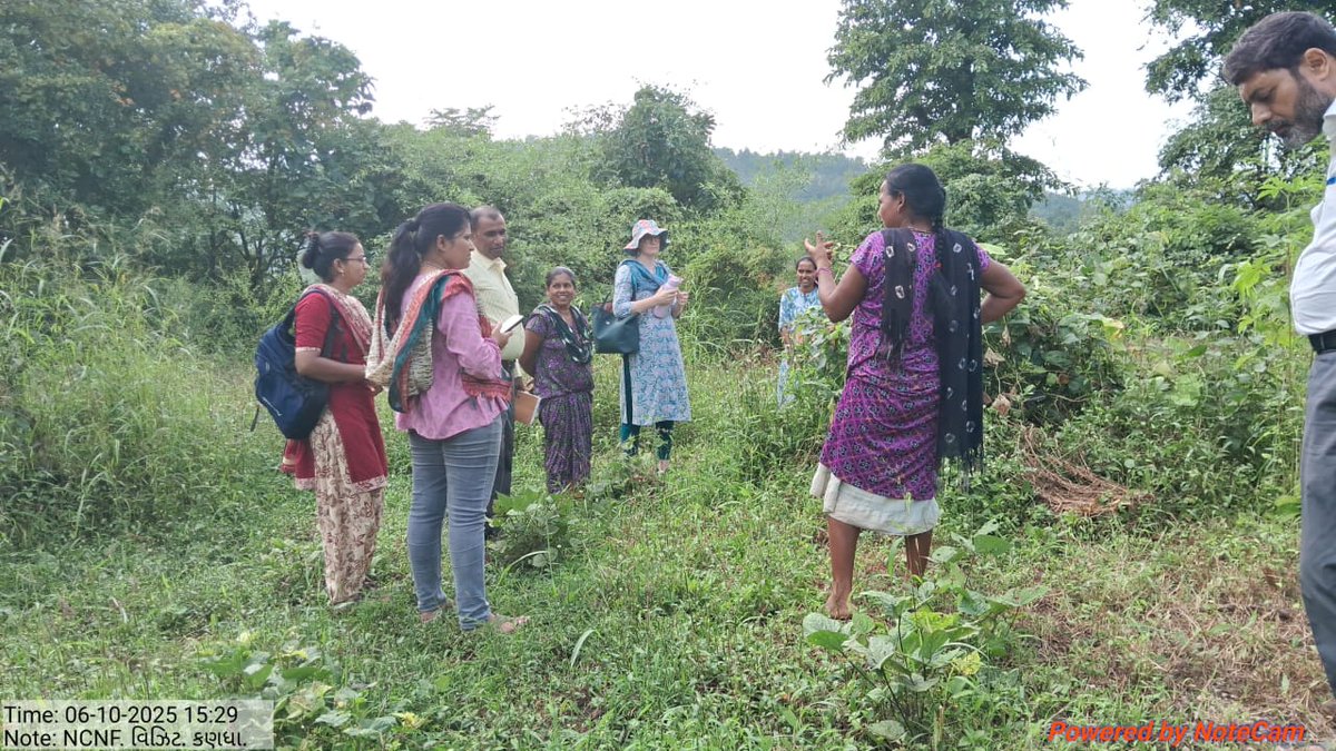 We hosted Mr. Manish Dixit &amp; Mr. Prakash Katara (Vaagdhara Banswara) and Ms. Caroline (NCNF) on Sept 6–7 for field visits, farmer interactions &amp; a tour of the Ujas Mahila Khedut seed bank. A step forward for #ClimateResilient, sustainable farming!