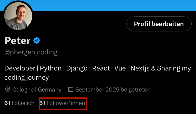 pbergen_coding's tweet image. You guys are crazy. Waking up to this is amazing 🫶.
I really appreciate your support!
I hope you enjoy being part of my journey.
Thank you to @builds_Aditya @Sudo_Programmer @NadyaVoynich @austinogiza @heynmodi @PrasoonAi for helping me reach my first milestone of 50!
Many…
