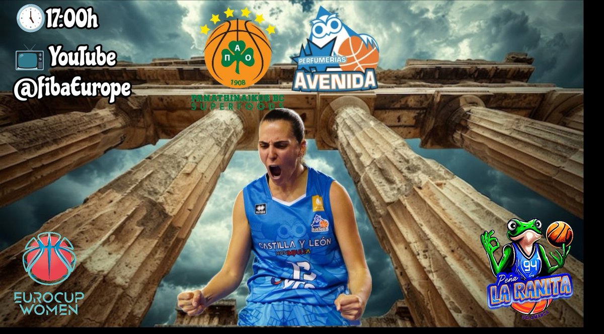 Hoy debutamos en <a href="/EuroCupWomen/">EuroCup Women</a> !!!!
Panathinaikos 🆚 <a href="/CBAvenida/">Perfumerías Avenida</a> 
#VamosAvenida #SiSePuede