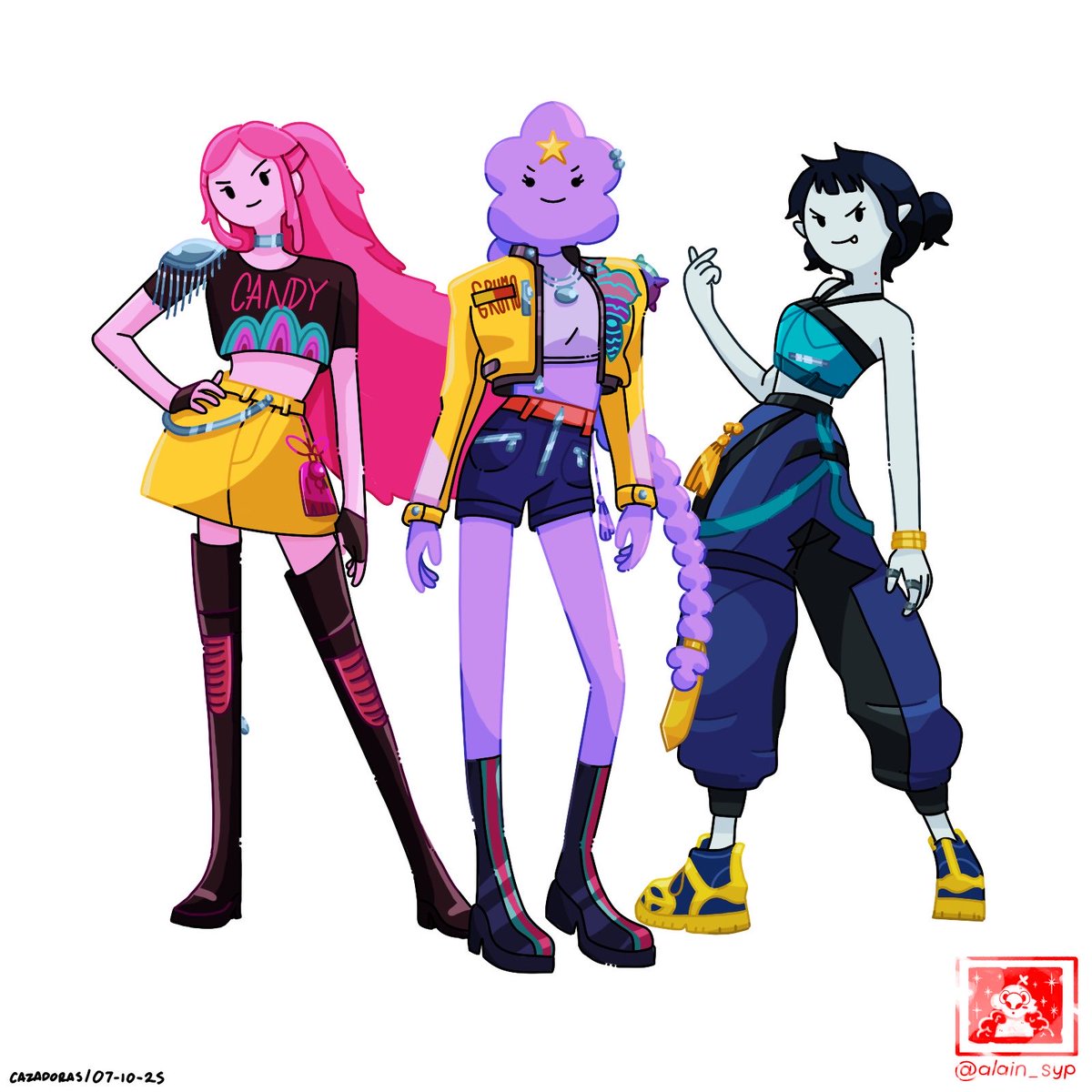 Ya se había tardado el dibujo de las Huntrix ✨🌟
-

#adventuretime #huntrix #fionnaandcake #kpopdemonhunters #alain_syp