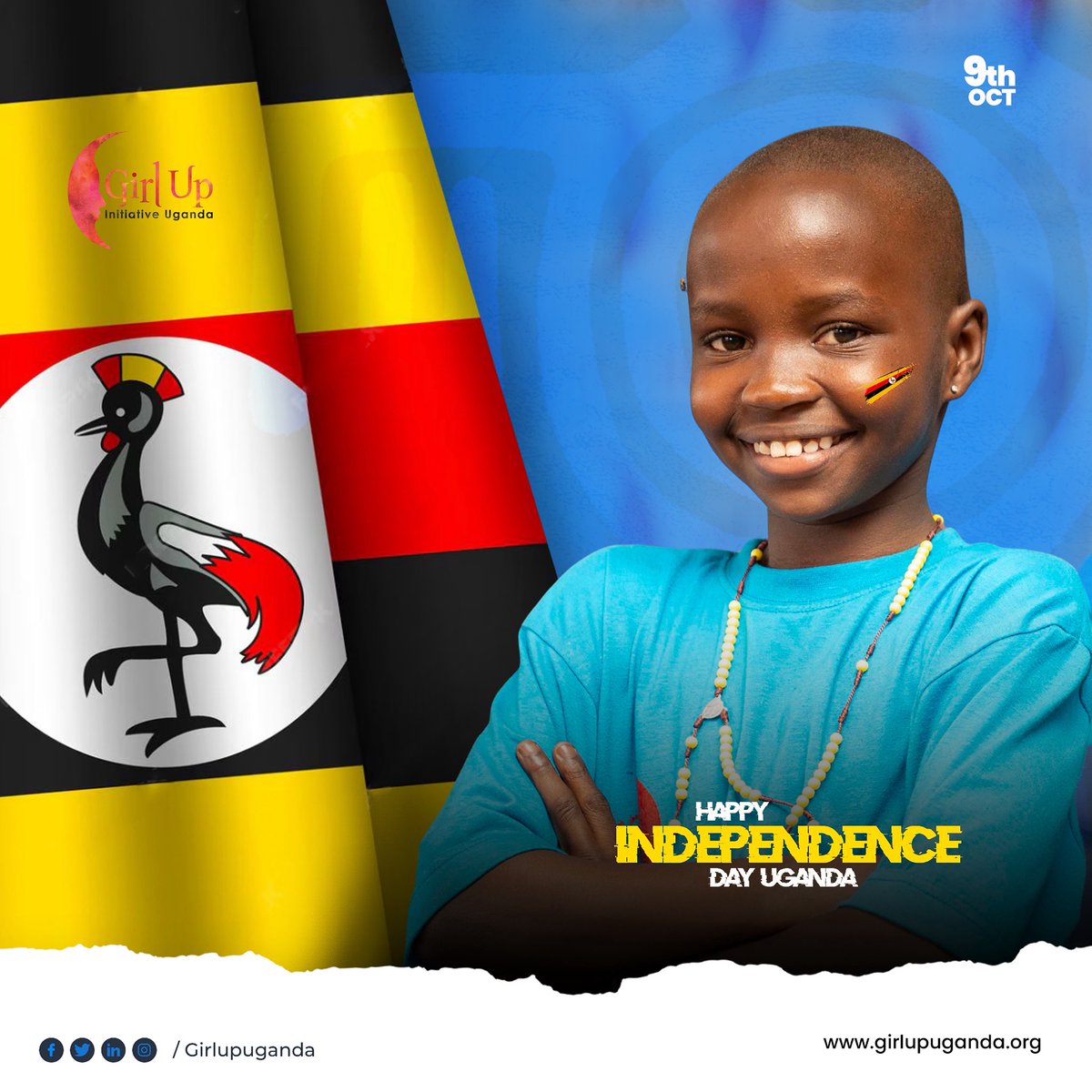 Happy Independence Day, Uganda! 🇺🇬
Today, we celebrate the spirit, resilience, and beauty of our nation. May we continue to rise together—stronger, united, and full of hope for a brighter future. 

#UgandaAt63 #IndependenceDay #ProudlyUgandan