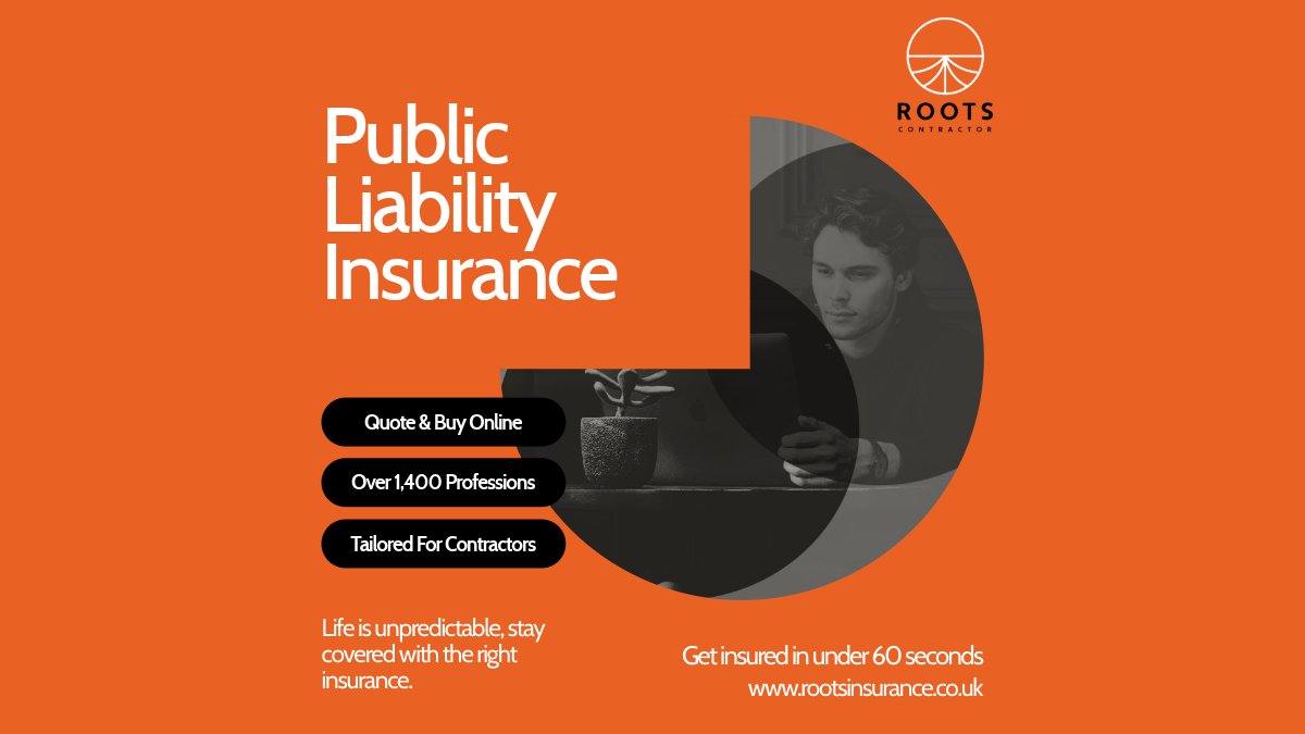 RootsContractor's tweet image. Our Public Liability policies provides cover for legal representation &amp;amp; compensation arising from claims made against your company by third parties in respect of bodily injury or damage to property.

Quote &amp;amp; buy online &amp;amp; get instant documentation 📲 📄  zurl.co/FYRZL