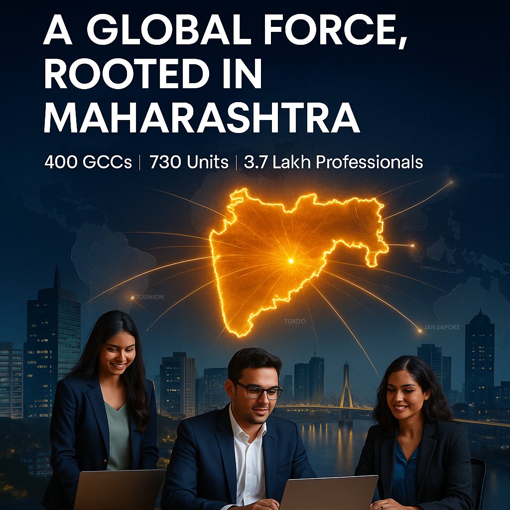 MAITRI (@maitri_ifc) on Twitter photo A Global Force, Rooted in Maharashtra
Imagine a place where the world’s leading corporations choose to anchor their innovation. Maharashtra is that place—home to 400 GCCs across 730 units with 3.7 lakh skilled professionals driving solutions for the globe. Here, every click of A Global Force, Rooted in Maharashtra
Imagine a place where the world’s leading corporations choose to anchor their innovation. Maharashtra is that place—home to 400 GCCs across 730 units with 3.7 lakh skilled professionals driving solutions for the globe. Here, every click of