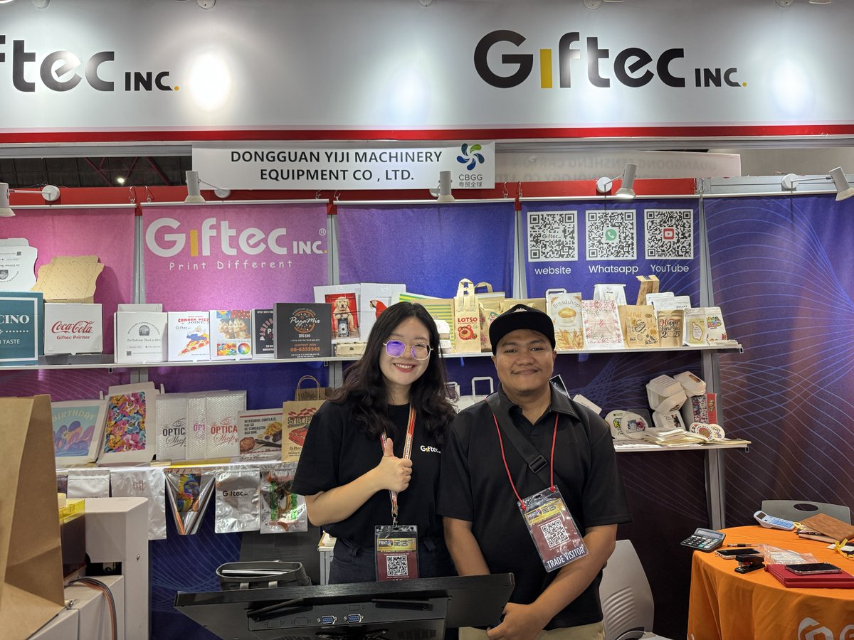 Giftec279058's tweet image. Indonesia ALL PRINT &amp;amp; INTER CORRUGATED 2025 continues!🎉

The event was packed, and we could see everyone&apos;s enthusiasm for the latest Single Pass packaging digital printing technology!💯

We warmly welcome everyone to visit the Giftec booths: A3E026+A3E028 

#singlepassprinter
