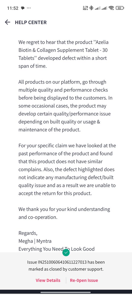 hello_PRP's tweet image. Ordered from @myntra and now they dont want to listen. The product is not in a good shape and as per @MyntraSupport I have raised complain 1st tym so return can not be accepted. What kind of reason is that. @BandBajaateRaho @jagograhakjago plz guide me to file a complain. #