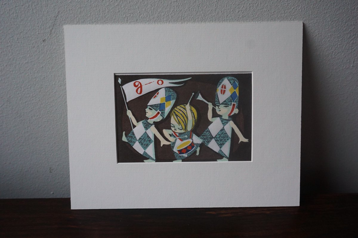 真作　池田修三　渚のトランペット　リトグラフ　21/300　1984年 古道具のささや on X