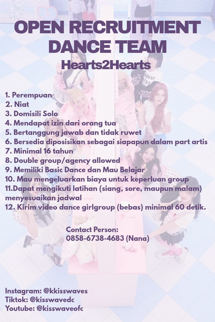 marchspams's tweet image. ✨ We’re looking for new stars to shine on stage! ✨
Punya passion di dunia dance? Saatnya tunjukin bakatmu bareng kami! 💃🕺
#OprecDanceTeam #DanceTeam #OpenRecruitment #DancerSolo